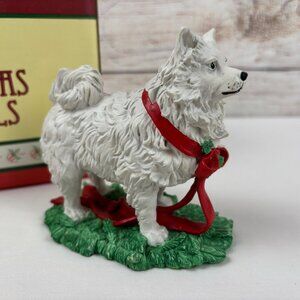 Silver Deer Tom Rubel Christmas Animals Husky White Dog Figurine